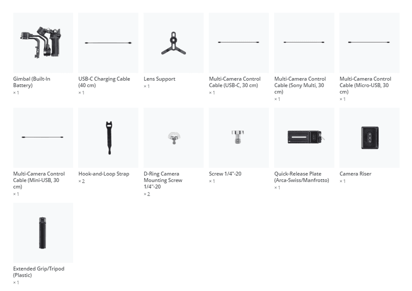 DJI RSC 2 GIMBAL STABILIZER  by Everse