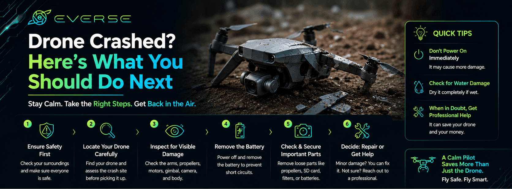 Drone Crashed? Here's What You Should Do Next