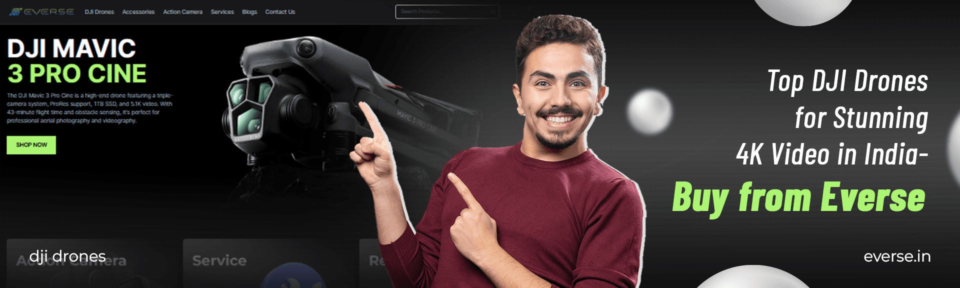 Top DJI Drones for Stunning 4K Video in India – Buy from Everse