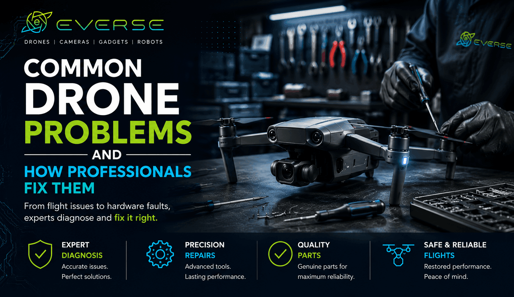 Common Drone Problems and How Professionals Fix Them