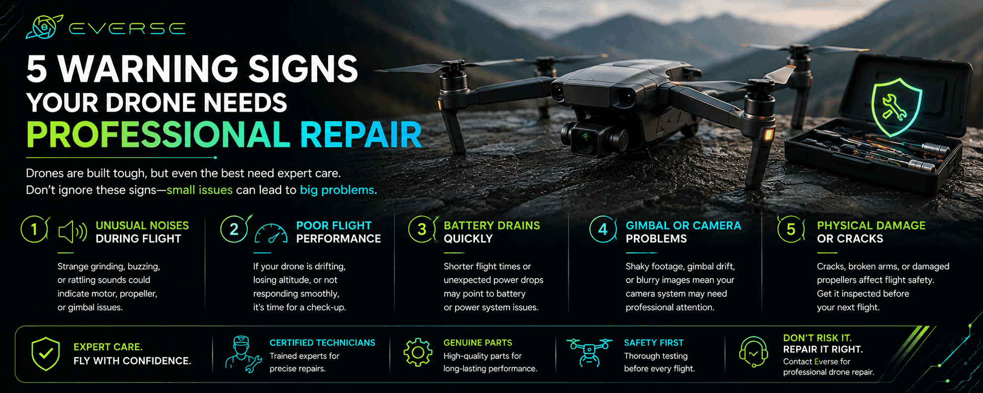 5 Warning Signs Your Drone Needs Professional Repair