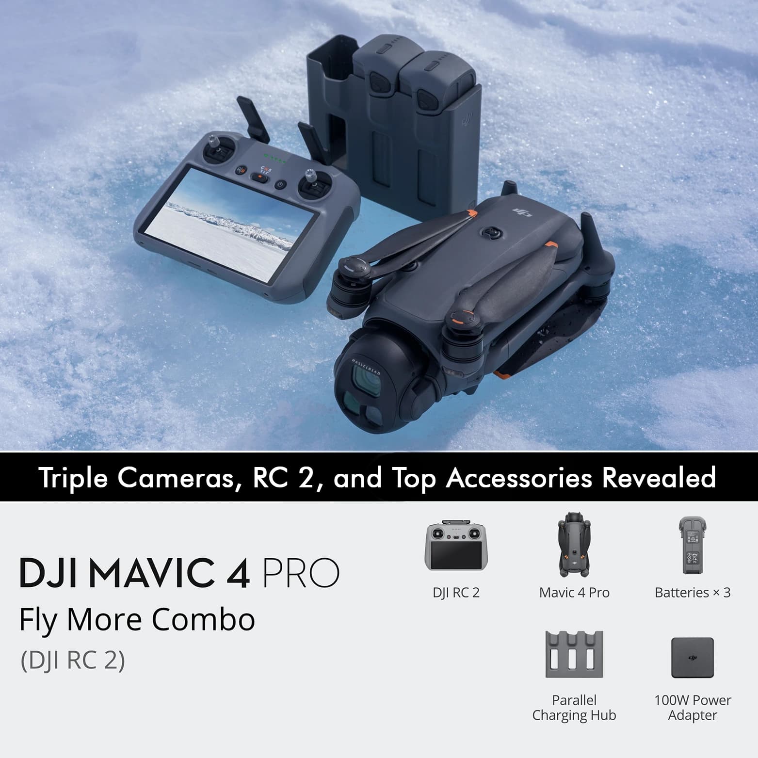 Explore the DJI Mavic 4 Pro Fly More Combo: Triple Cameras, RC 2, and Top Accessories Revealed