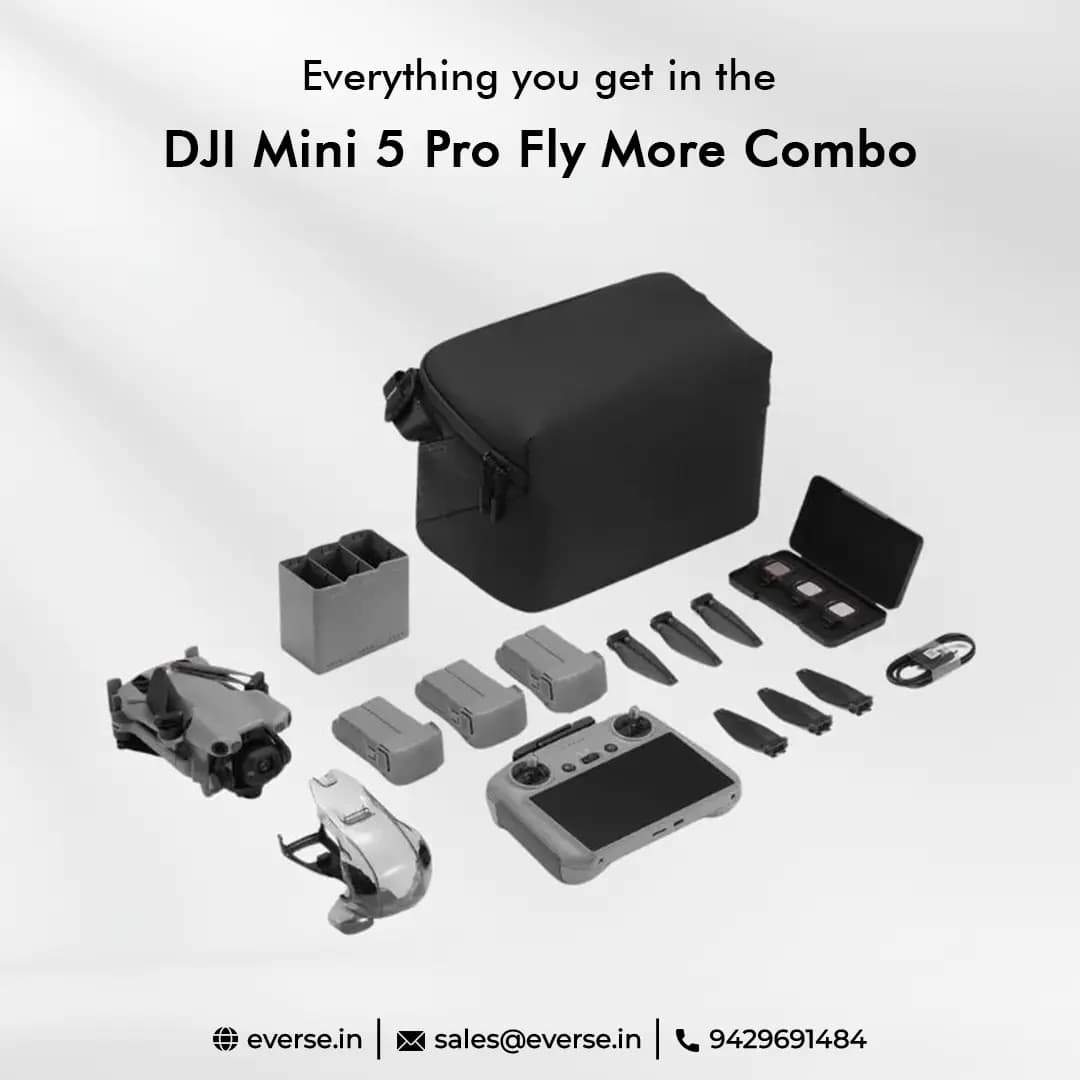 DJI Mini 5 Pro Fly More Combo (DJI RC-N3), The Ultimate Lightweight Professional Drone