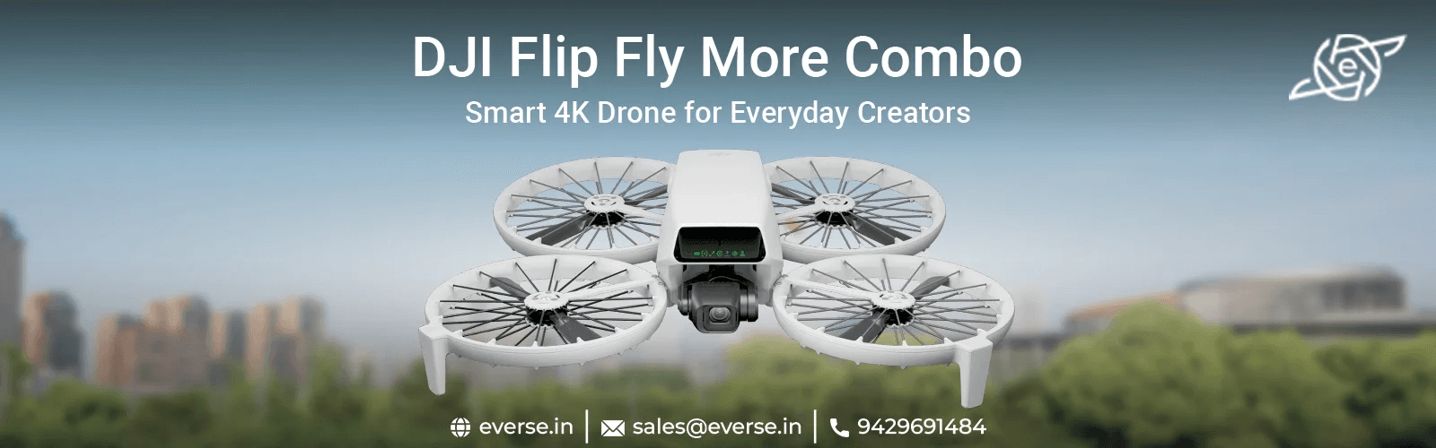 DJI Flip Fly More Combo : Smart 4K Drone Built for Everyday Creators
