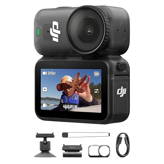 Osmo Nano  4K/60 Wearable Camera, 1/1.3″ Sensor (64 GB)