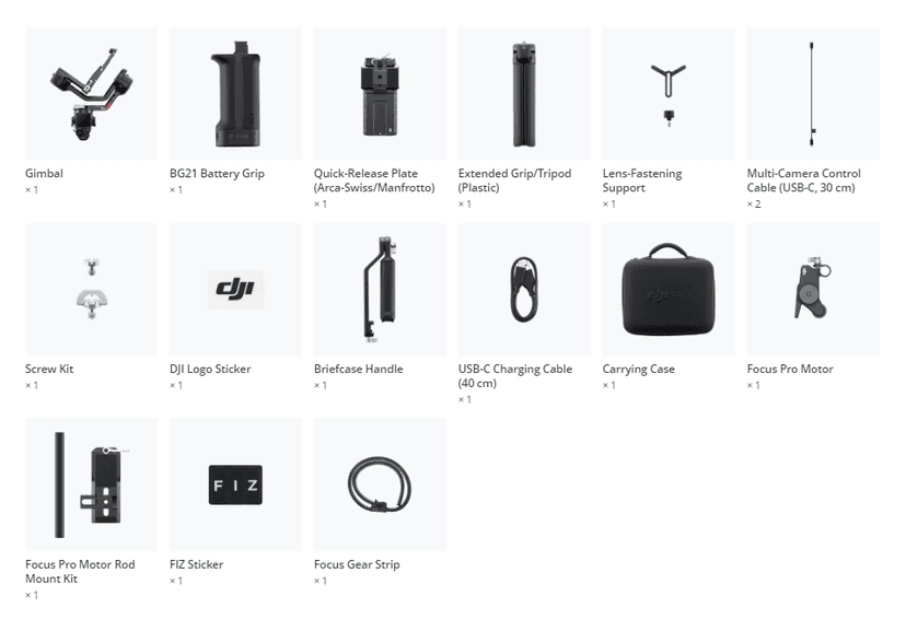 DJI RS 4 Combo Gimbal Stabilizer