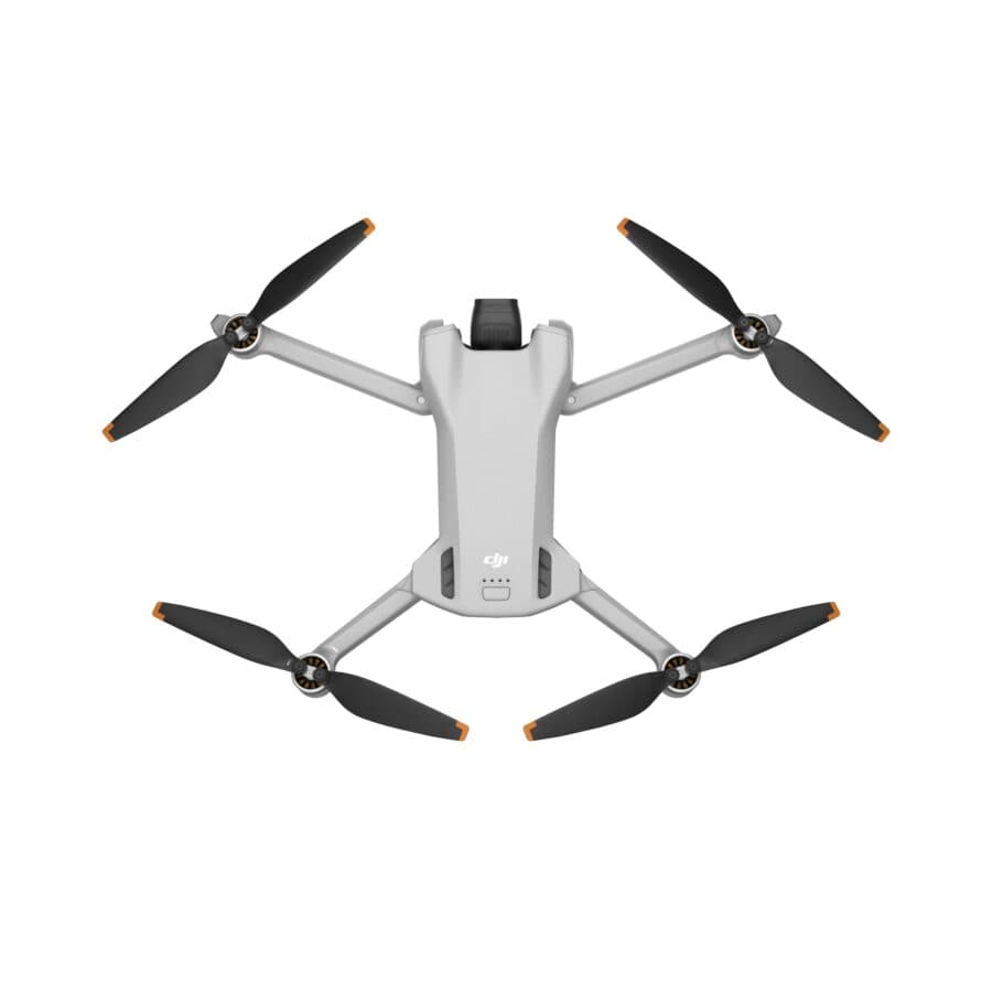 DJI Mini 3 aircraft unfolded top view