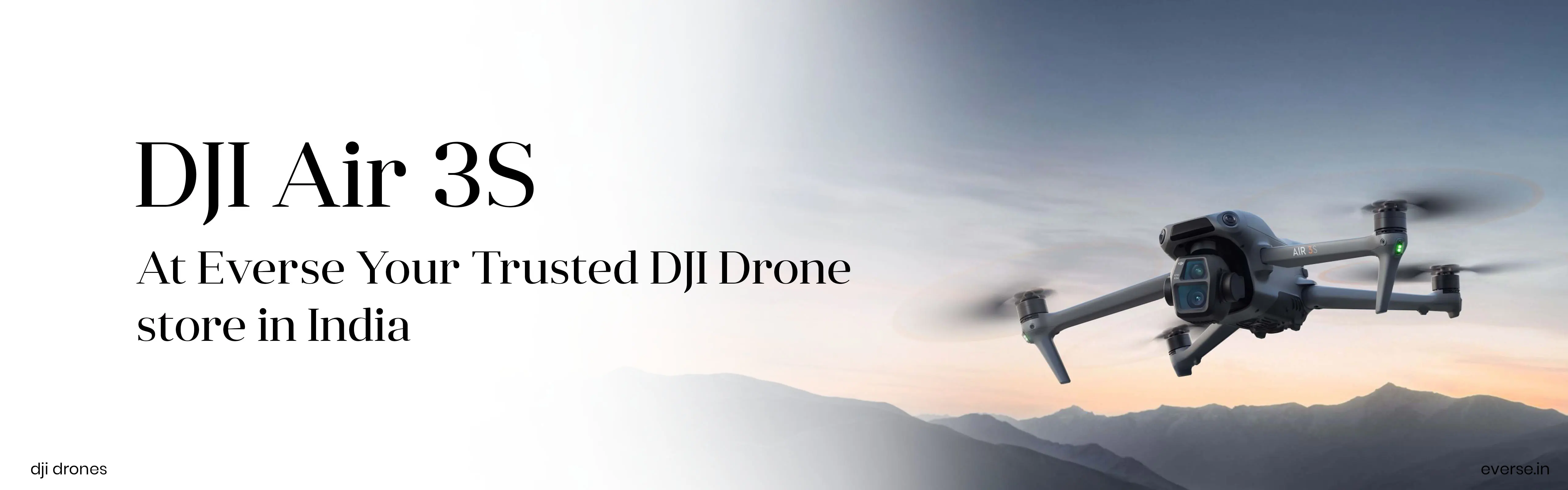 DJI Air 3S Drone at eVerse – Your Trusted DJI Drone store in India